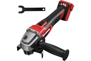 Byczone Cordless Angle Grinder Compatible with Milwaukee M18 Battery (NO BATTERY), 4-1/2 Inch Angle Grinder Power Tool with Spanner, 3 Variable Speed, MAX 8500 RPM, Brushless Motor