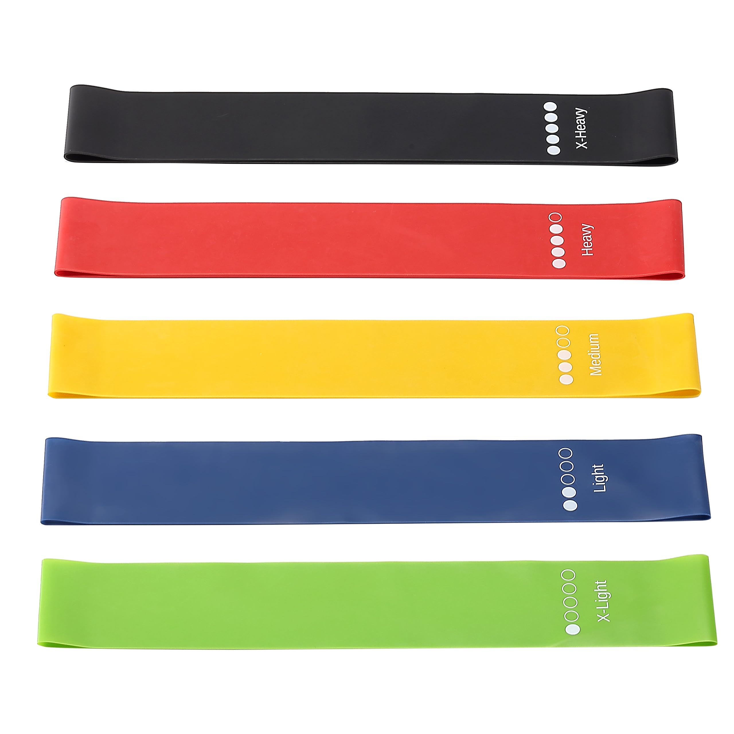 Mr. Pen- Resistance Bands, Pack of 5 Different Resistance Levels, Exercise Bands Resistance, Bands for Working Out, Workout Bands Resistance, Elastic Bands for Exercise, Fitness Bands, Stretch Bands