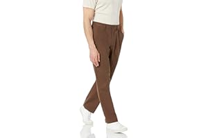 Amazon Essentials Men's Classic-Fit Wrinkle-Resistant Pleated Chino Pant (Available in Big & Tall)