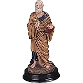 ICE Armor 5" H Saint Peter Statue Simon Peter Holy Figurine Statue Sculpture Ornament Decor for Housewarming, Holidays, Christmas for Men/Women