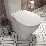Croydex Bolsena Flexi-Fix Soft Close Toilet Seat White Quick Release Hinges view 5