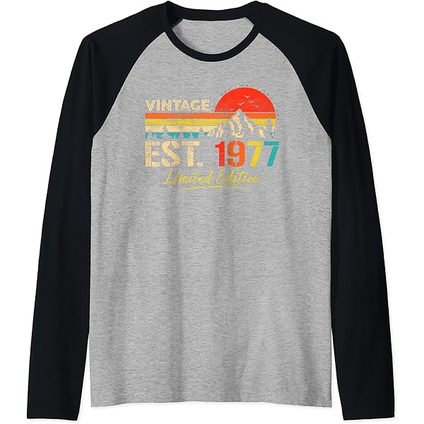 Amazon.com: Vintage Est 1977 Limited Edition Classic 1977 Men and