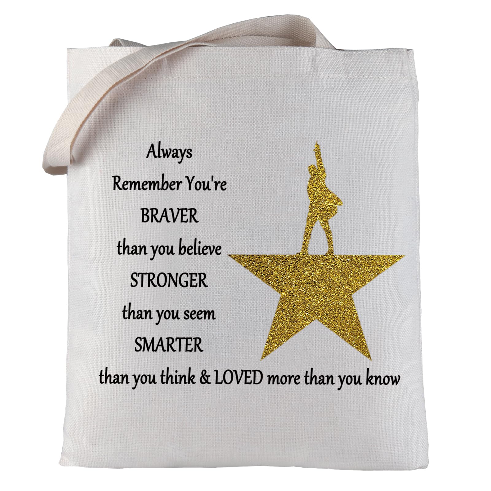 LEVLO Hamilton Inspired Cosmetic Bag - Makeup & Toiletry - Hamilton Tote - Broadway Musical Fans