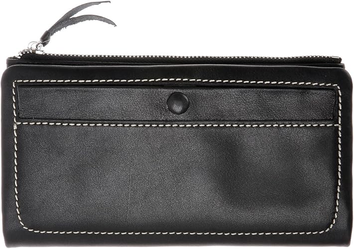Amazon Zlyc長財布 本革 手作り カード収納 小銭収納 名刺入れ メンズ 人気 現代感 ポーチ形の小銭入れ ファスナー付き メンズ バッグ 財布