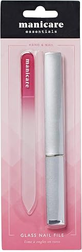 Manicare Glass Nail File Double Sided Natural Artificial Nails Shaping Styling view 3