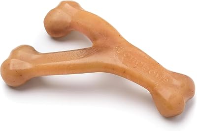 Benebone Durable Wishbone Dog Chew Toy Medium Real Chicken Made USA