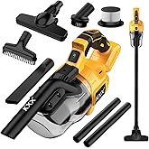 Cordless Vacuum for Dewalt 20V Battery, 5 in 1 Handheld Electric Vacuum Cleaner with 500W Powerful Motor, 46 CFM Portable Hand Vacuum with Filtration HEPA for Floor, Carpet, Car (Battery Not Included)