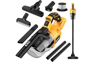 Cordless Vacuum for De-Walt 20V Battery, 5 in 1 Handheld Electric Vacuum Cleaner with 500W Powerful Motor, 46 CFM Portable Ha