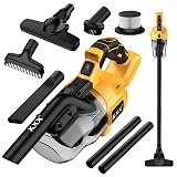 Cordless Vacuum for Dewalt 20V Battery, 5 in 1 Handheld Electric Vacuum Cleaner with 500W Powerful Motor, 46 CFM Portable Hand Vacuum with Filtration HEPA for Floor, Carpet, Car (Battery Not Included)