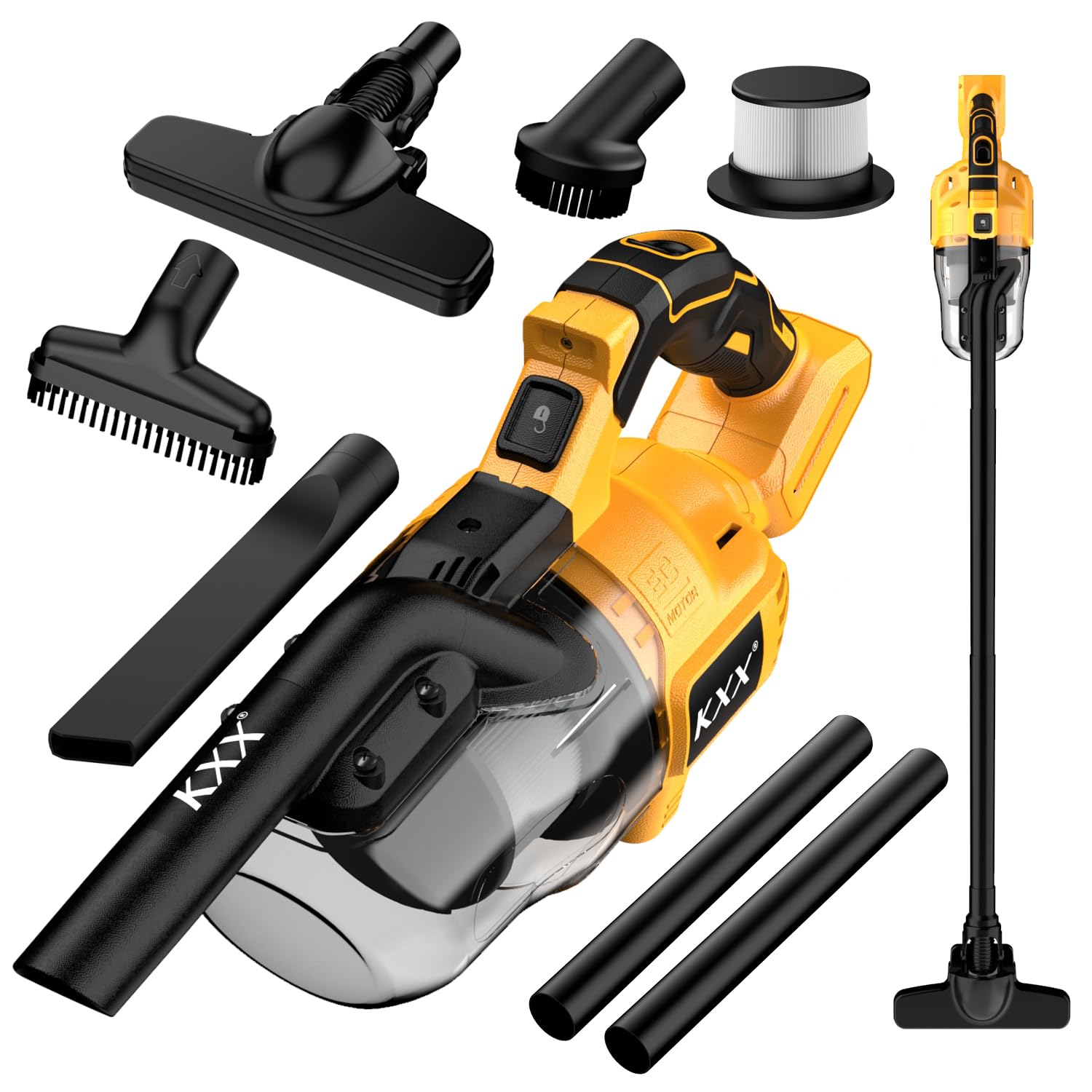 Photo 1 of Cordless Vacuum for Dewalt 20V Battery, 5 in 1 Handheld Electric Vacuum Cleaner with 500W Powerful Motor, 46 CFM Portable Hand Vacuum with Filtration HEPA for Floor, Carpet, Car (Battery Not Included)
