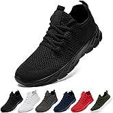 VLHGCG Running Black Shoes for Women Mens Tennis Slip on Sneakers Casual Walking Fashion Shoe Lightweight Slippers Size Womans 11.5/Mans 10