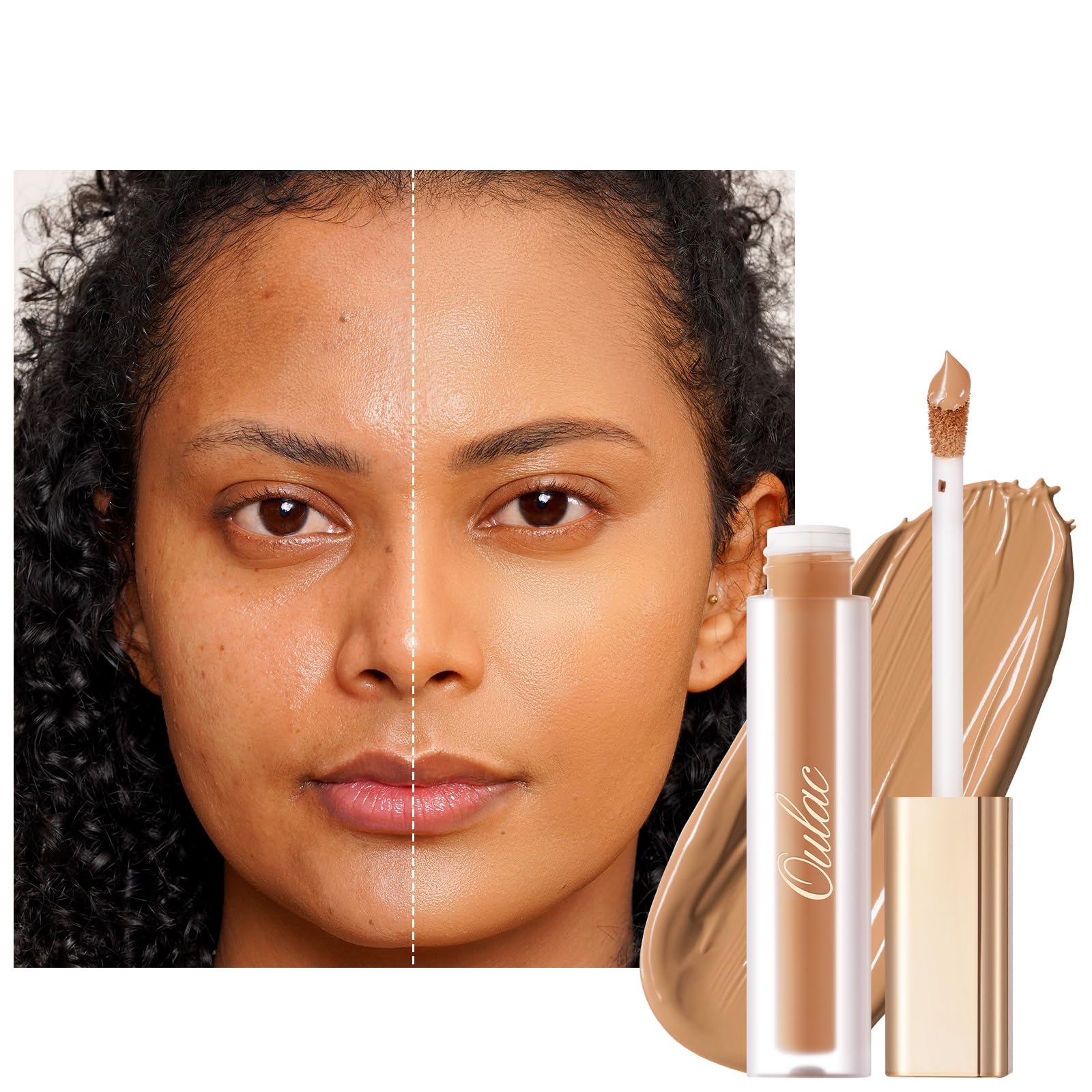 Oulac Full Coverage Multipurpose Makeup Concealer, Moisturising & Hydrating Formula, Shade: W6 Honey 3.8 ml — image 1