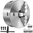 VEVOR K11-160 Lathe Chuck 6",Metal Lathe Chuck Self-centering 3 Jaw,Lathe Chuck With Two Sets Of Jaws, for Grinding Machines Milling Machines