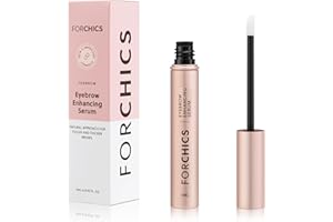ForChics ForBrow Eyebrow Growth Serum For Thicker Brows - Natural & Organic Conditioner For Fuller and Thick Eyebrows | Vegan & Cruelty-Free Formula | New Innovative Peptides - [0.10 fl. oz/ 3ml]