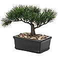 Artificial Bonsai Tree Juniper Faux Plants Indoor Small Fake Plants Decor with Ceramic Pots for Home Table Office Desk Bathroom Shelf Bedroom Living Room Farmhouse Decorations