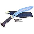 GK&CO. Kukri House Official Issued - Genuine Kukri - 10 Inch Nepal Issue Chainpure Wooden Handle-Traditional Village Khukuri- Kukri Knife -Traditional Outdoor Kukris Handmade in Nepal