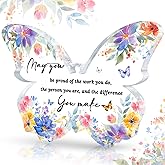 Butterfly Gifts for Women Coworker Teacher Thank You Gift for Teachers Coworkers Appreciation Gifts for Women Female Inspirational Gift Desk Decoration Accessories