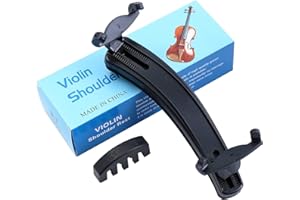 Fansjoy Violin Shoulder Rest for 1/2 and 1/4 Size, with Comfortable Foam Pad and Height Adjustable Feet