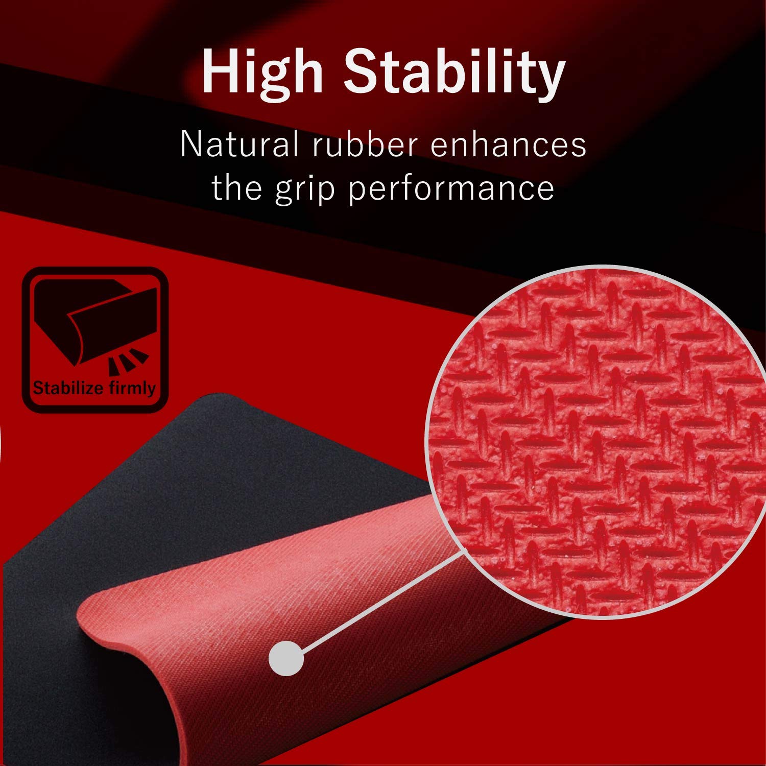 ELECOM Gaming Mouse Pad DUX Medium Size/Precise Control/Non-Slip Rubber Base/Anti Skid Black MP-DUXSBK