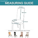 Granbest Premium Waterproof Stretch Chair Covers Set of 4 Grey view 7
