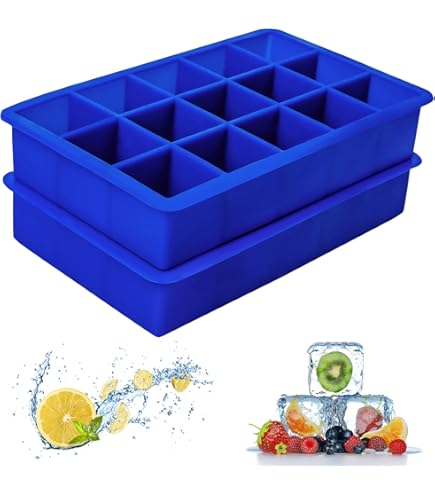 Cuisinart CTG-00-ICL Extra Large Silicone Ice Cube Tray, Blue