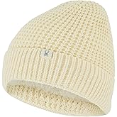 Spyder Womens Waffle Knit Ribbed Cuff Beanie