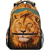 senya School Backpack Lion Of Judah Bookbag for Boys Girls Travel Bag One Size
