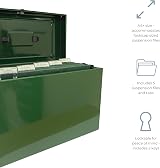 Cathedral A4+ Steel File Box with 5 Suspension Files British Racing Green view 3