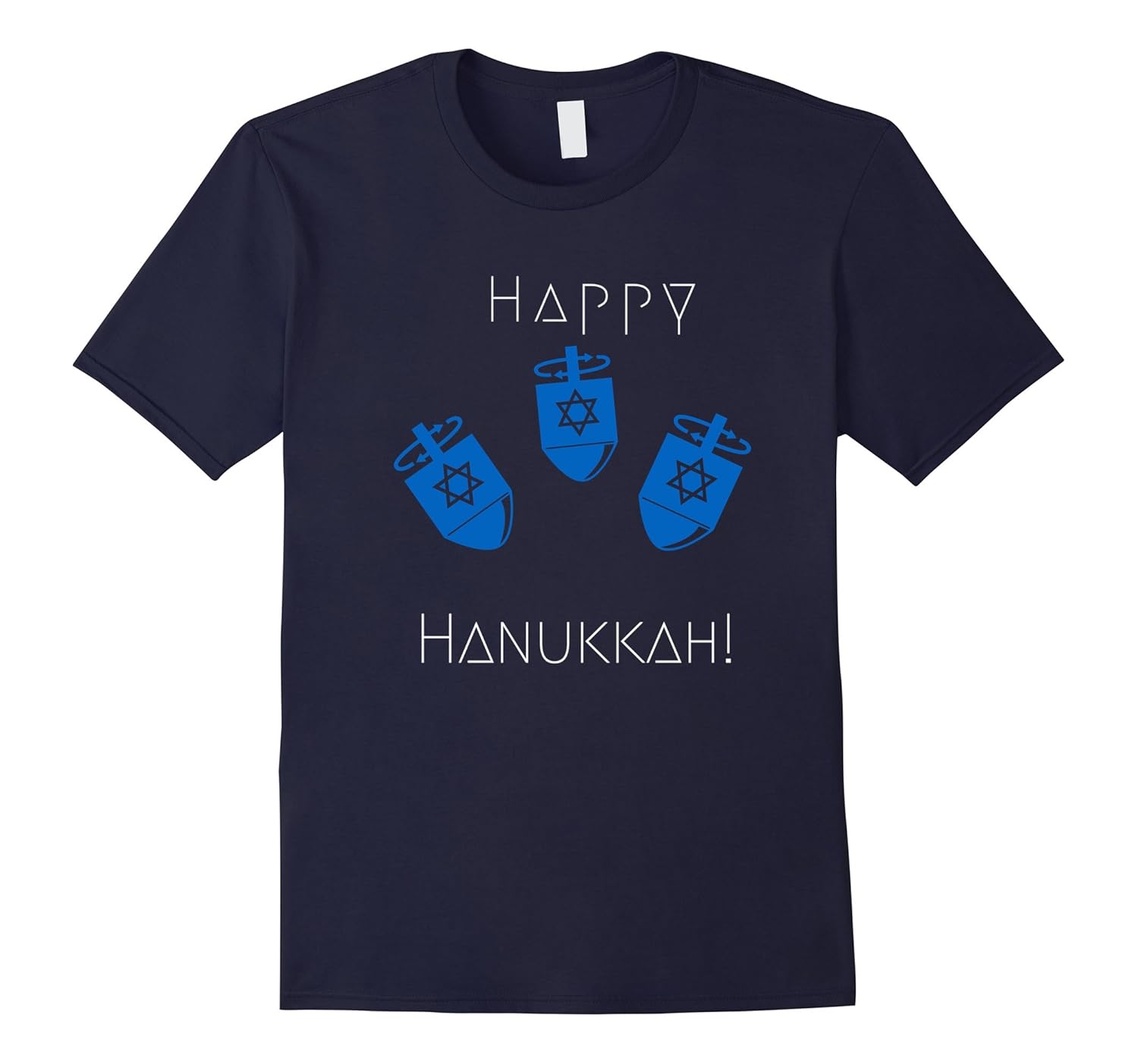 Happy Hanukkah Chanukah Dreidel Tee Shirt-ANZ