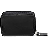Alpine Swiss Womens Accordion Organizer Wallet Leather Credit Card Case ID Black