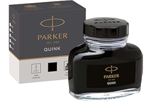 Parker Quink Ink Bottle, Black, 57 ml (1950375)