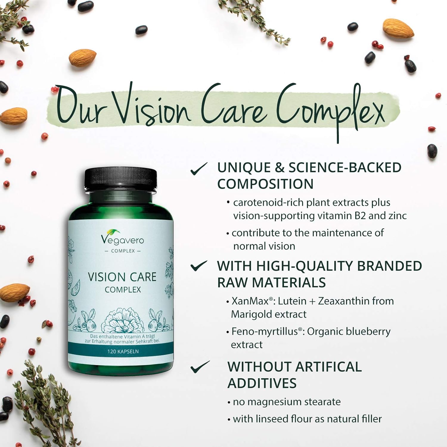 Vegavero Eye Vitamins Supplements, 120 count (Pack of 1) - Image 4