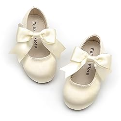 Felix & Flora Toddler Girl Satin Light Gold