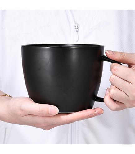 Amazon.com | Adewnest Extra Large Ceramic Coffee Mug: 32 oz Oversized Soup  Bowl with Handle for Cereal Tea Ice Cream - Navy Microwave Safe Giant Cup: Coffee  Cups & Mugs