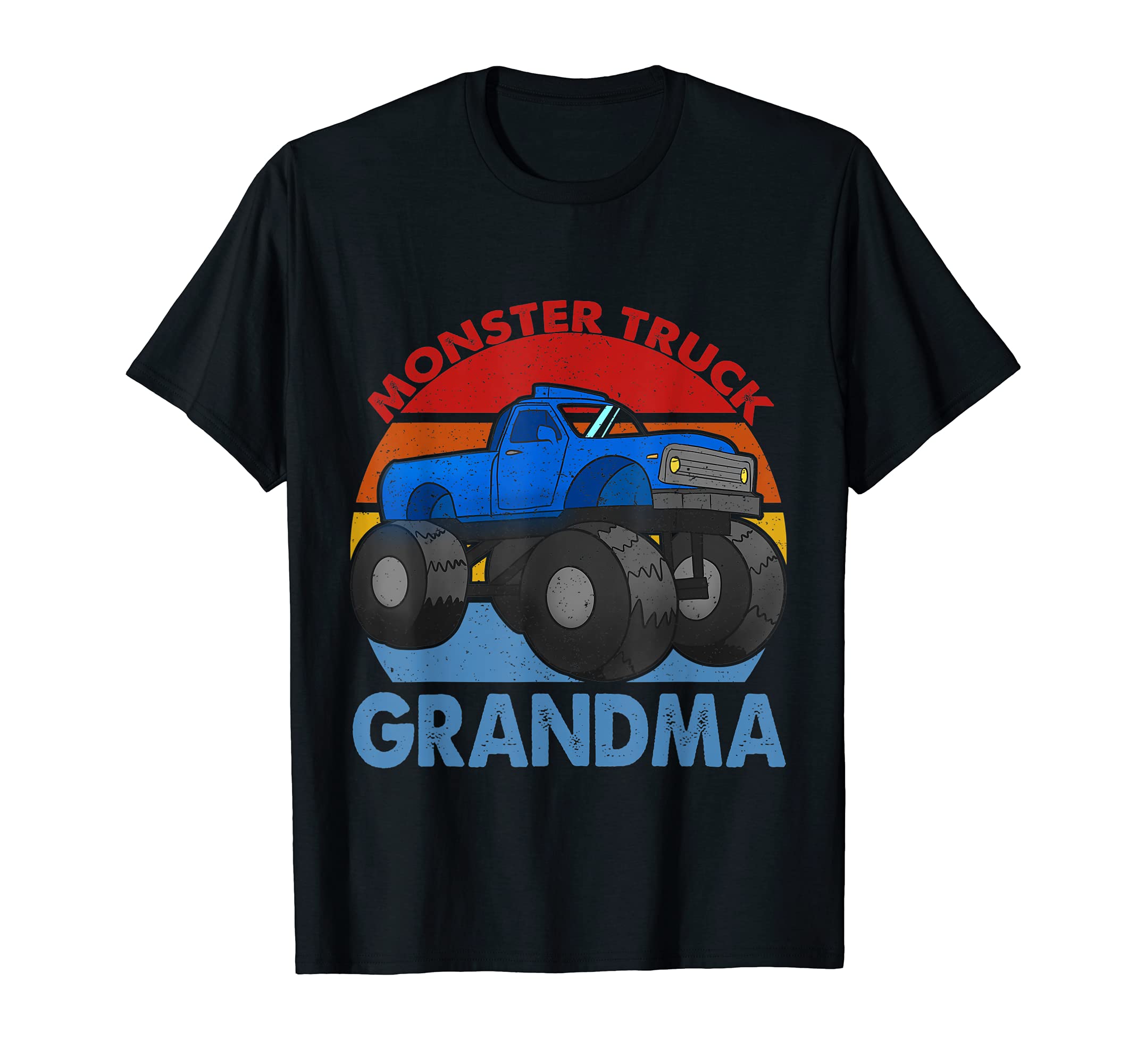 Monster Truck Grandma 4x4 Mudding Truck Vintage T-Shirt