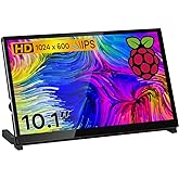 Hosyond 10.1" IPS LCD Capacitive Touch Screen HDMI Display Portable Monitor 1024X600 Built-in Dual Speakers for Raspberry Pi 5/4/3 Xbox PS4 Windows 7/8/10