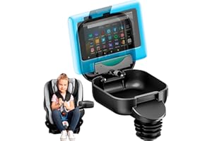 Integral Kids Console for Car Seat - Upgraded Car Organizer for Kids Adjustable Tablet Mount - Car Seat Cup Holder Console with Storage Container - Roadtrip Essentials for Kids - Standard Base