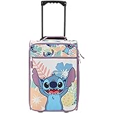 Bioworld Lilo & Stitch Tropical Fruit & Flowers 18" Youth Pilot Case Carry On Luggage Suitcase
