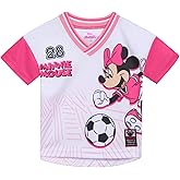 Disney Girls Mesh Soccer Jersey T-Shirt Toddler to Big Kid Sizes (2T - 14-16)