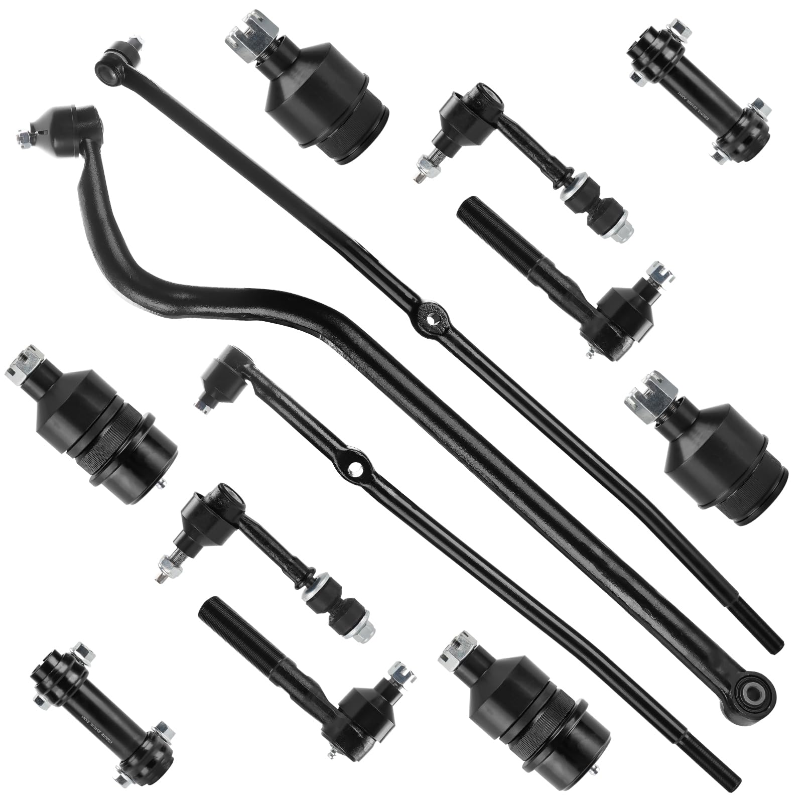 12-Piece Suspension Kit For Dodge Ram 2500/3500 – Inner & Outer Tie Rods, Ball Joints – PartsW