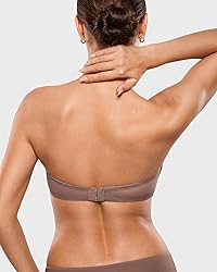 INLYRIC Women's Sheer Strapless Bras Mesh Sexy