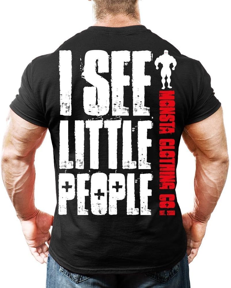 Monsta Clothing Co. I See Little People Men's Black T Shirt Soft