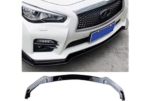 AUTOTOP 3PCS Front Bumper Lip Spoiler Lip Lower Bumper Body Fit 2014-2017 Infiniti Q50