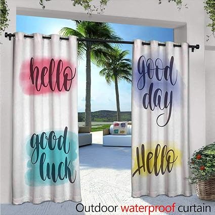 Amazon Com Hello Outdoor Free Standing Outdoor Privacy Curtain