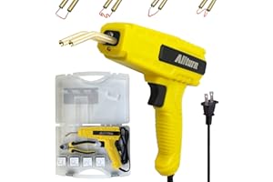 Allturn Plastic Welder,Hot Stapler,Plastic Welding Kit,400PCS Hot Staples,Plastic Welding Machine Car Bumper Repair Kit.(Yellow)