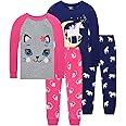 Dolphin&Fish Boys and Girls Soft Pajamas 100% Cotton Toddler Pjs Long Sleeve Kid Sleepwear Sets