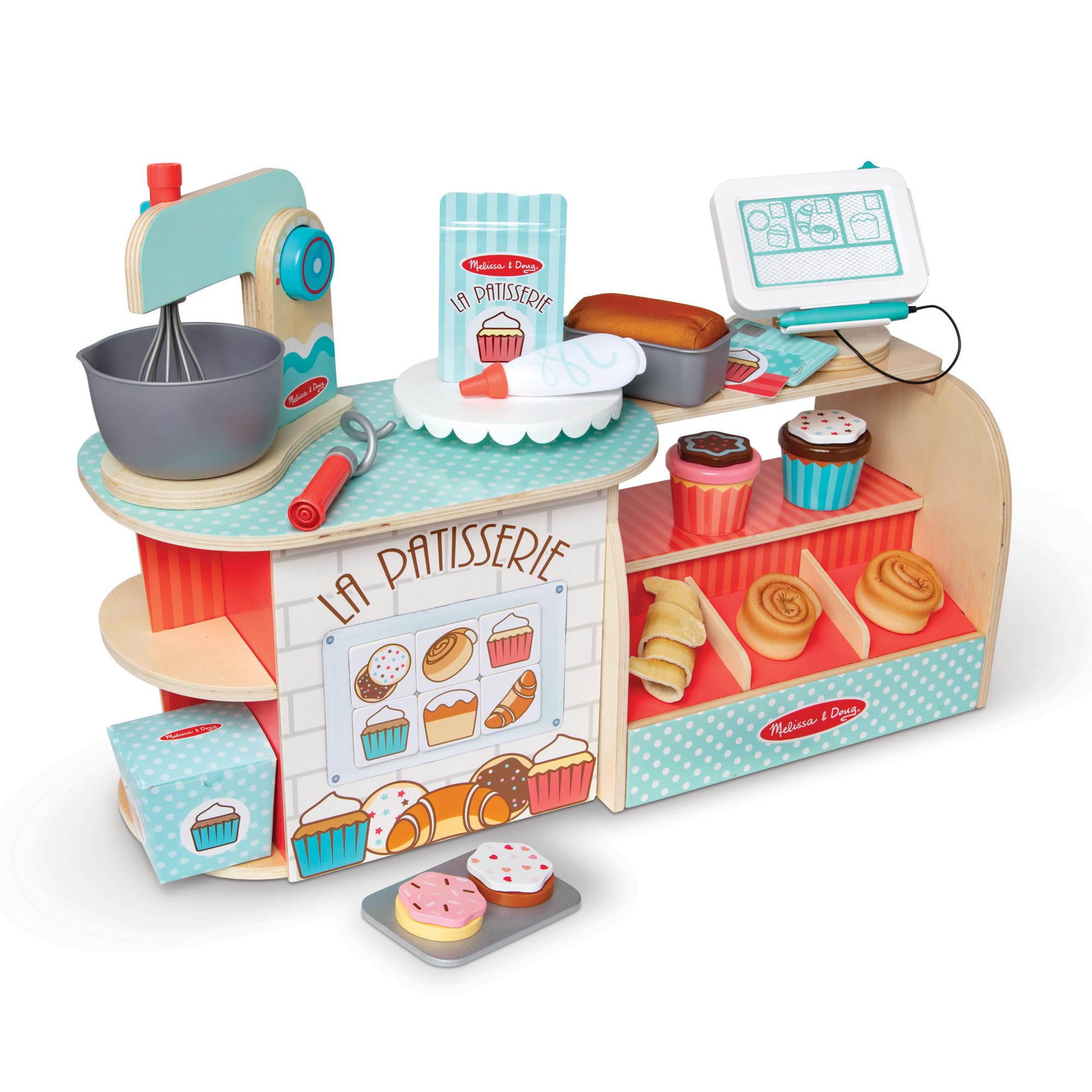 Melissa & Doug Wooden La Patisserie Bakery (39 Pieces) – FSC Certified