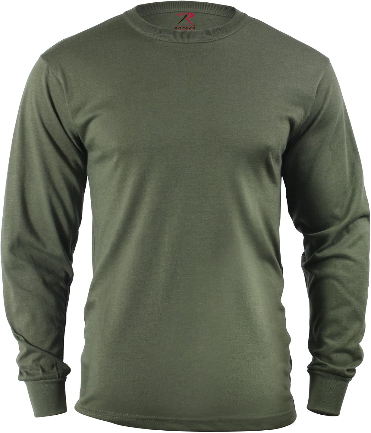 Rothco Long Sleeve Solid T-Shirt: Clothing