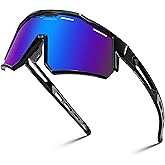 FEISEDY Polarized Sports Sunglasses for Men Women,Teens Baseball Tennis Sunglasses, TR90 Cycling Glasses B4151