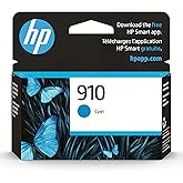 Original HP 910 Cyan Ink Cartridge | Works with HP OfficeJet 8010, 8020 Series, HP OfficeJet Pro 8020, 8030 Series | Eligible